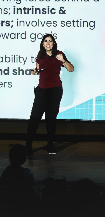 Vikki Speaking at a Conference - Vertical